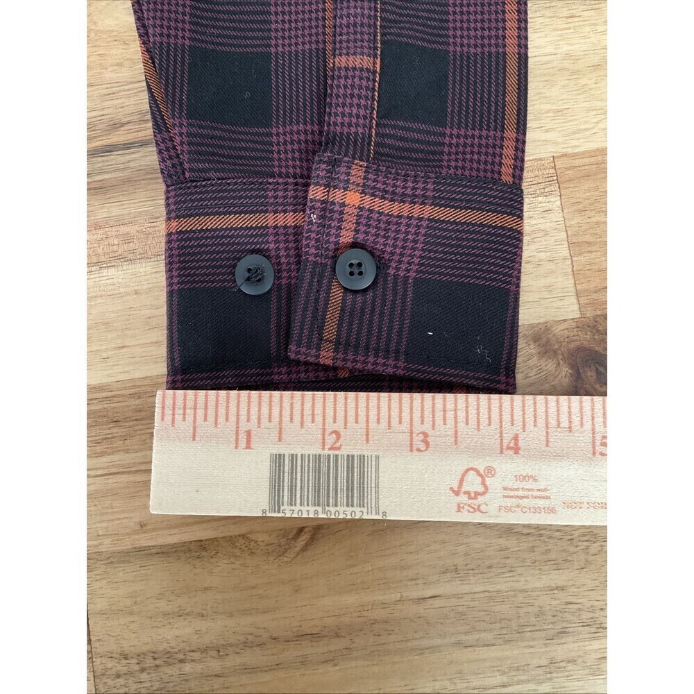 Dickies Bakerhill Oversized Button Up Long Sleeve Plaid Shirt Size Large NWT - Picture 7 of 8